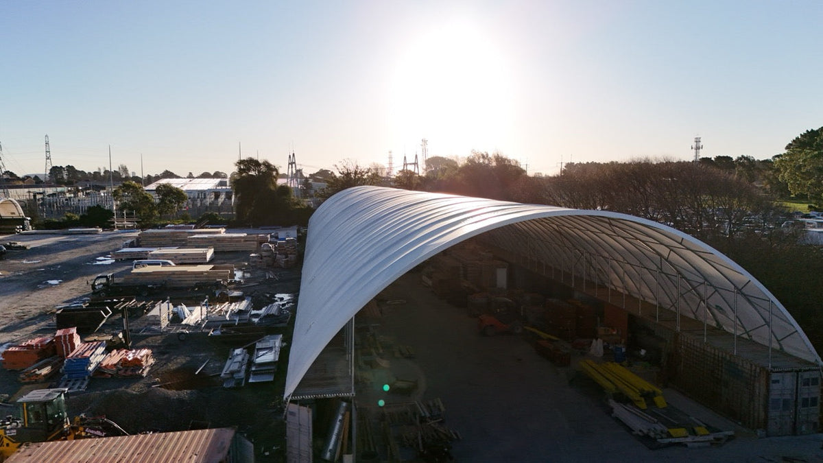 Wide view of the Big Bertha installation