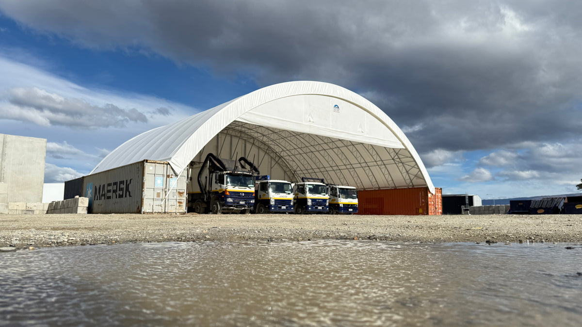 22m Truss container shelter