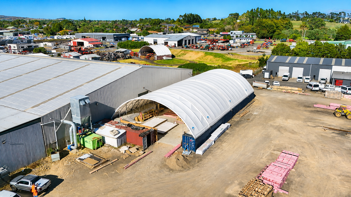 36 metre Lil' Bertha container shelter for VIP Frame and Truss